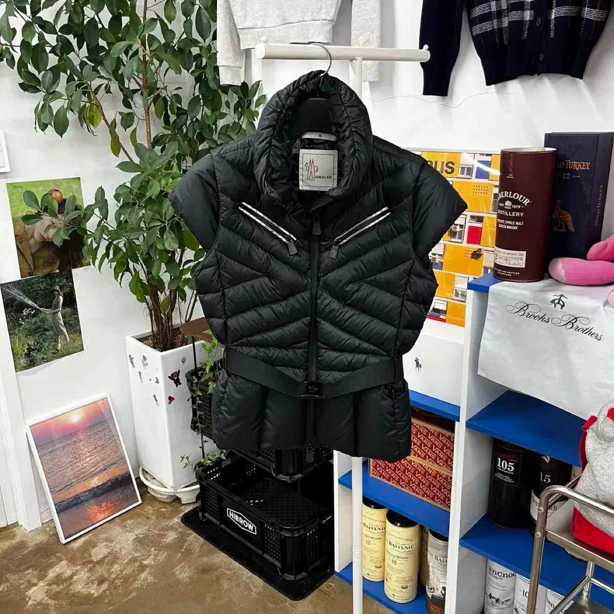 MONCLER モンクレール レディース ブラック ダウン ベスト