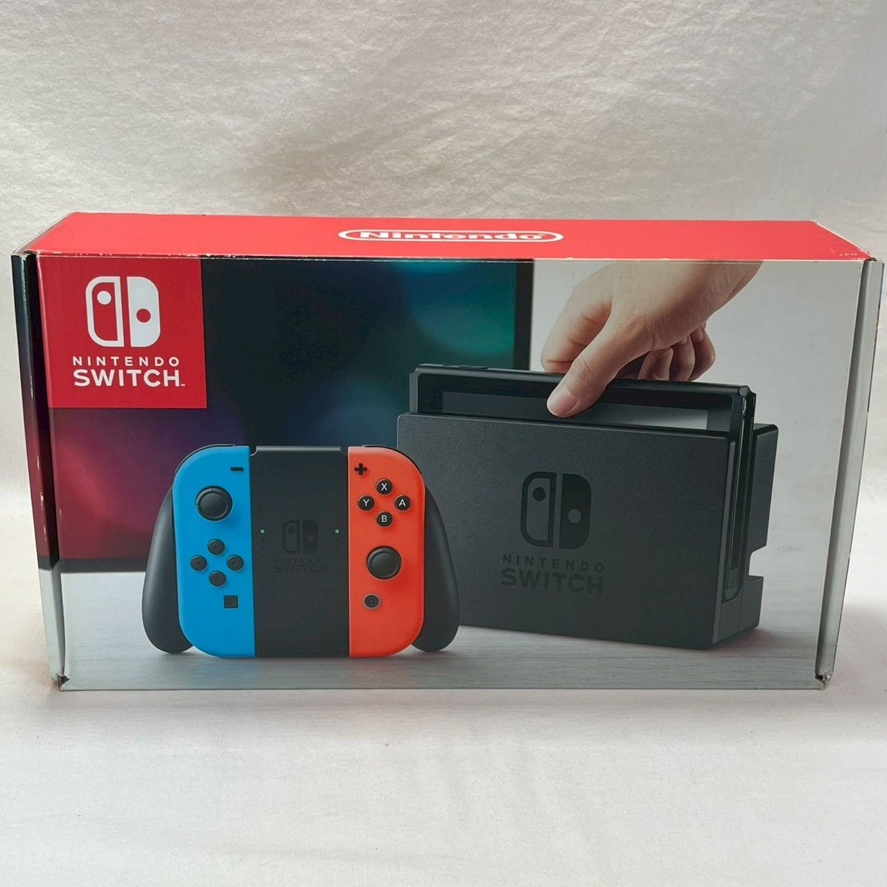 動作良好 Nintendo Switch ネオンブルー ネオンレッド 本体セット Joy-Conストラップ No.4224