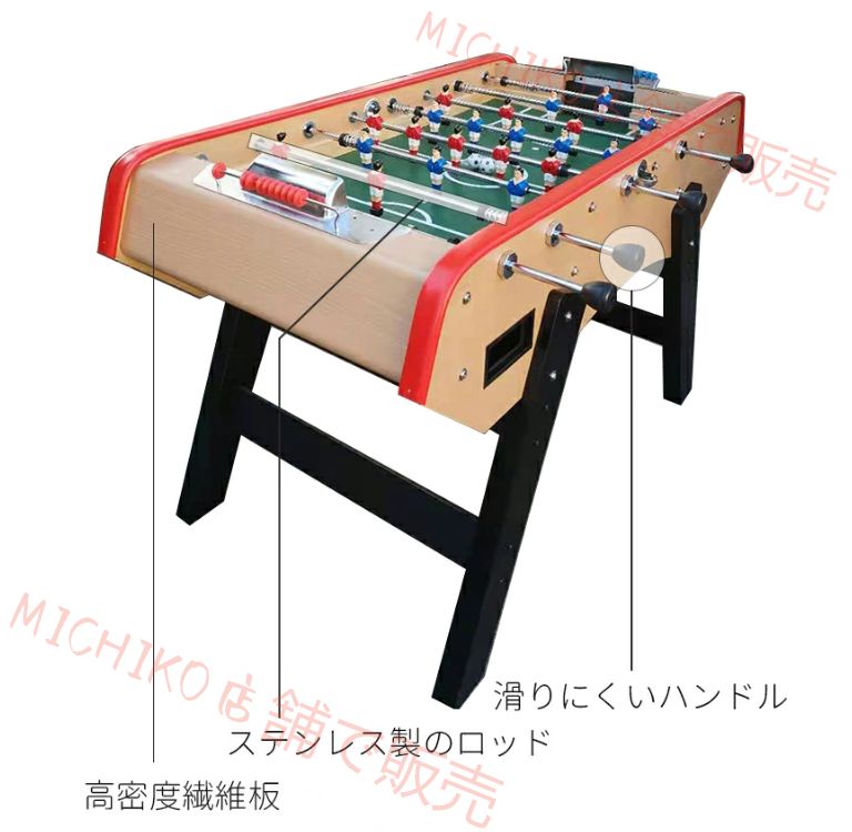 テーブルサッカー ゲームルームや大人用テーブルサッカー 耐久性のあるテーブルサッカーゲーム 組み立てが簡単な木製サッカーテーブルゲーム バーと裏庭用のアーケードテーブルサッカー