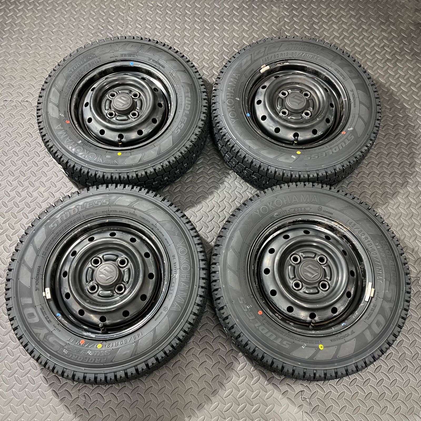 25年製 タイヤ 145|80R12 80|78N LT ヨコハマ SY01 スズキ キャリィ エブリィ スタッドレスタイヤ 冬タイヤ 1119E