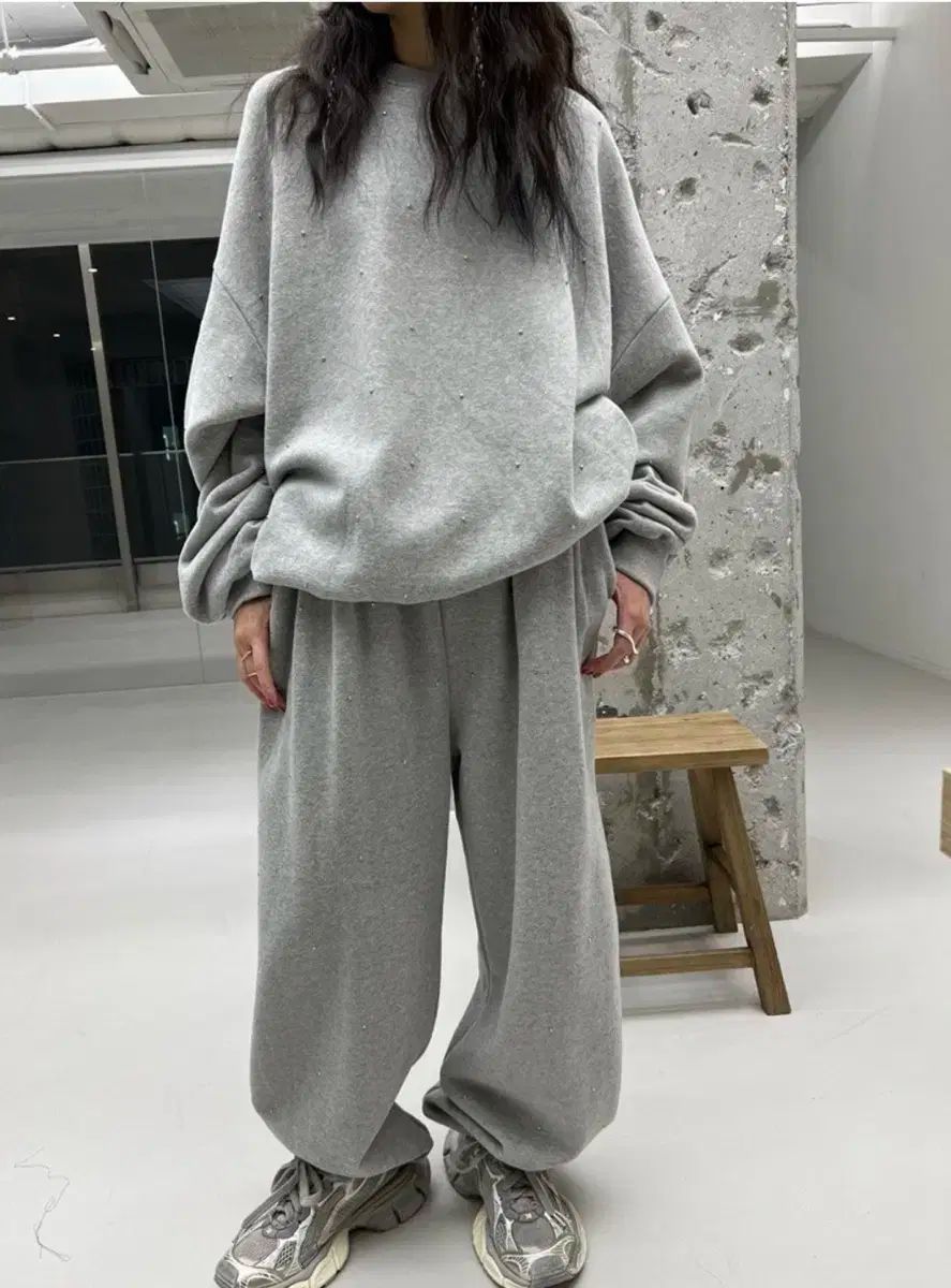 フランステン チン セットアップ 裏地起毛