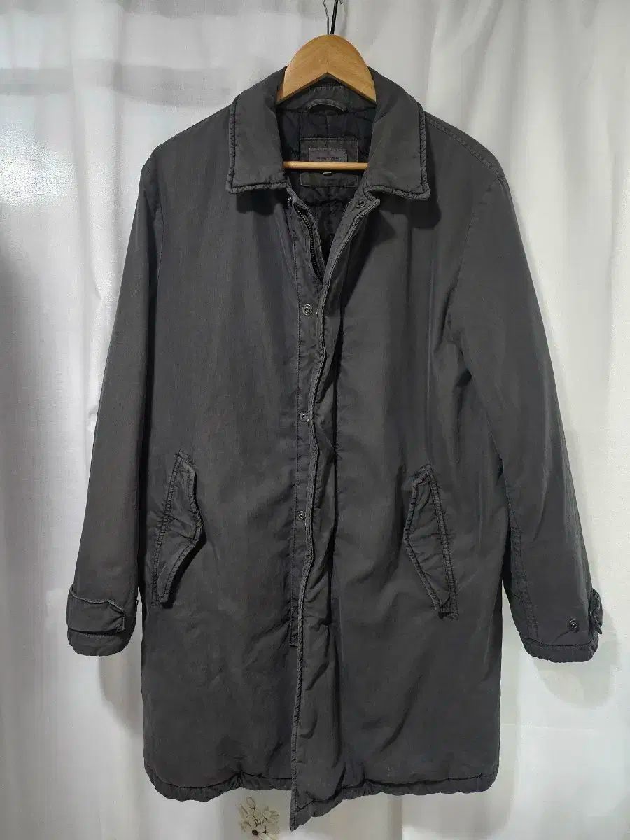 シリーズ ピグメント ダイング グースダウン コート グレー 100