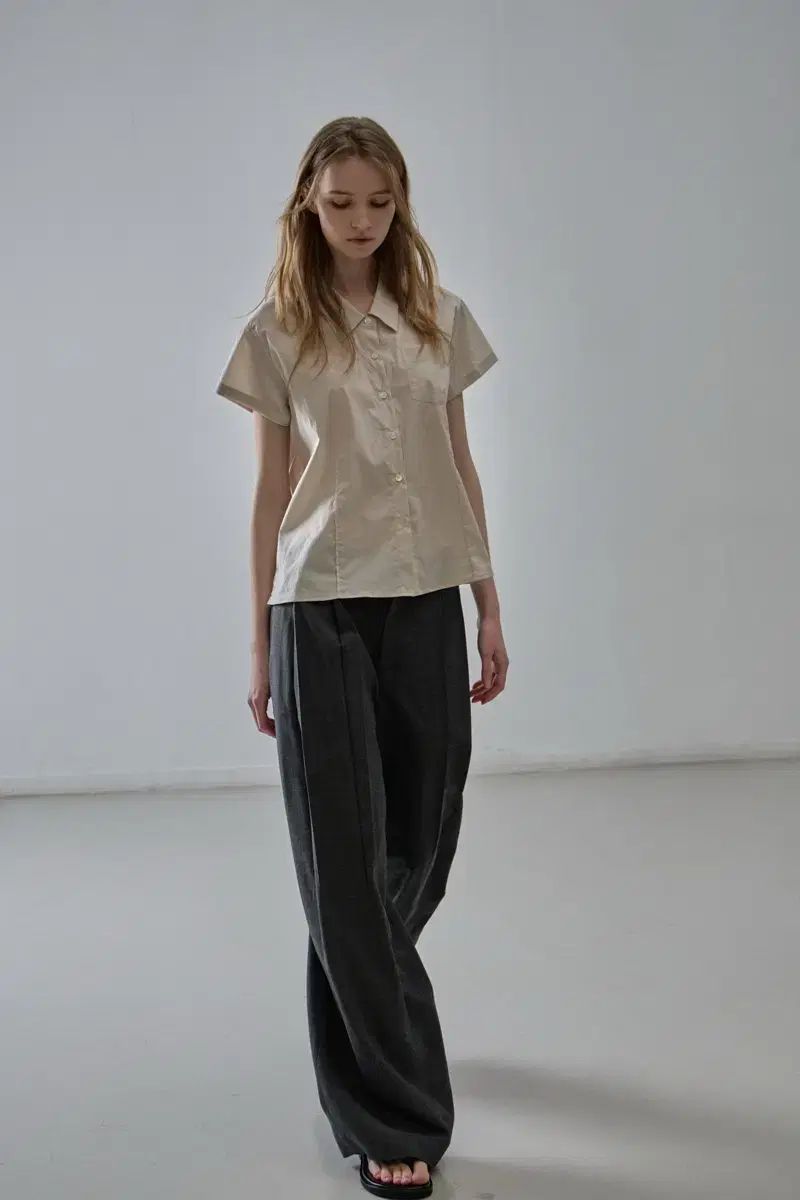 ファサードパターン ツータック サマー ウール パンツ DECORATOM_COM_BR