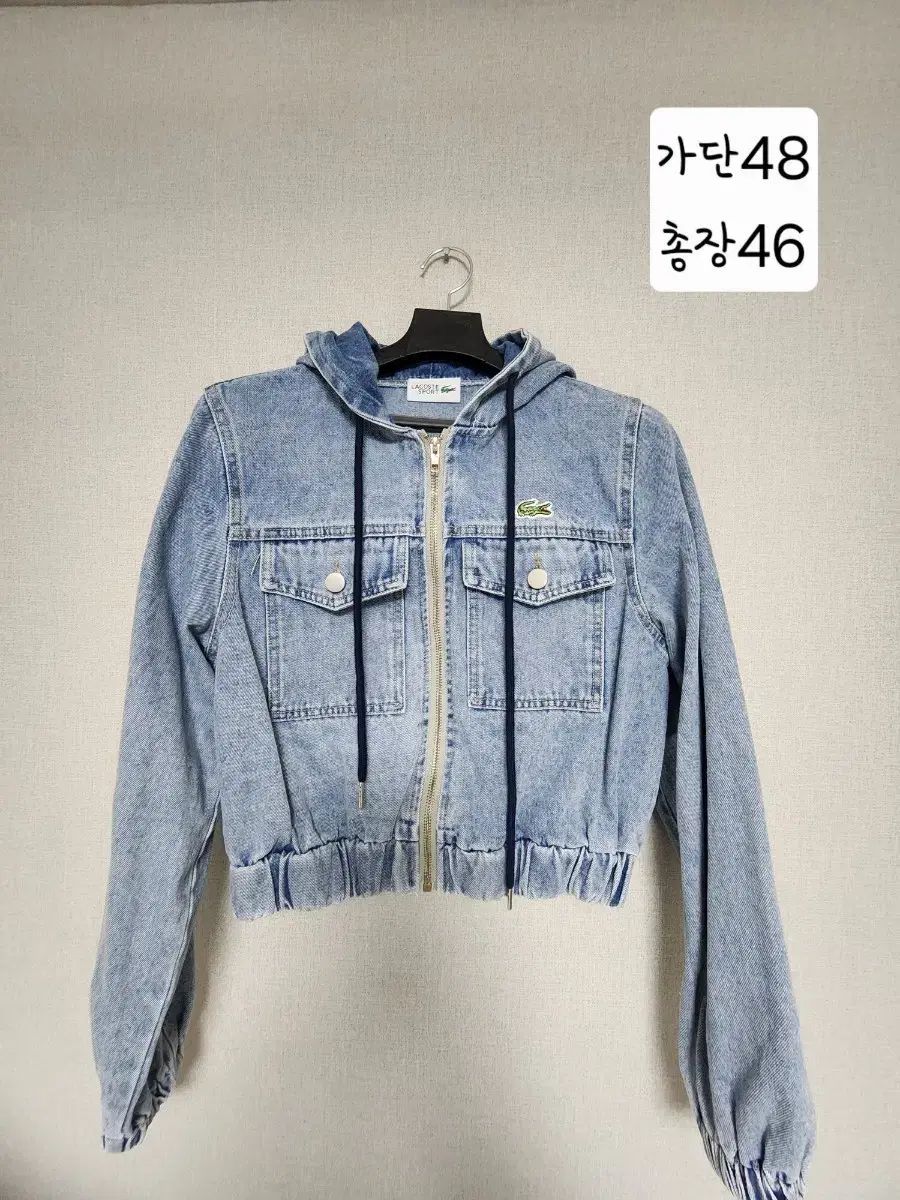 ラコステ デニム フード ジップアップ ジャケット