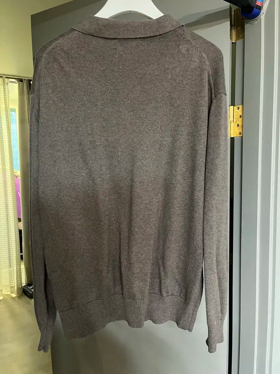 S SHIRTER シャーター コットン カシミア カーディガン メランジ ブラウン