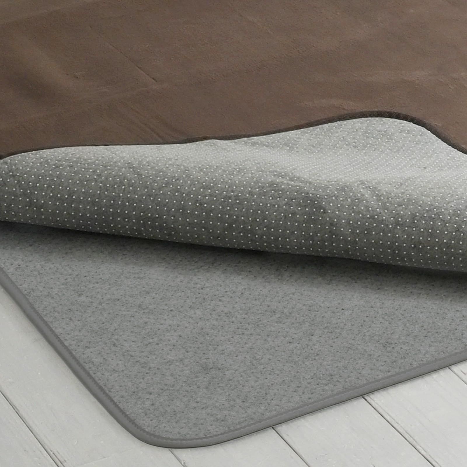 山善 YAMAZEN ラグ カーペット アンダーラグ ゆかもふ 10mm厚 2畳 170×170cm 滑り止め 防音 洗える 防音等級ΔLL I -4 1級 ホットカーペット対応 赤ちゃん ベビー SYM10-2