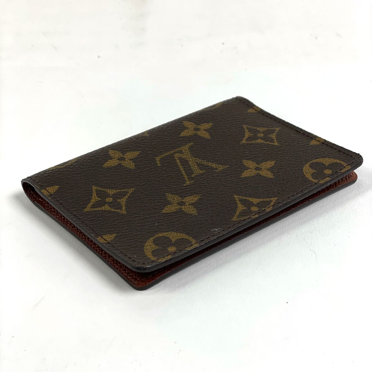 ルイ ヴィトン Louis Vuitton ポルト2カルト ヴェルティカル 定期入れ クレジットカード キャッシュカード ICカード IDケース カードケース モノグラム ブラウン M60533 レディース