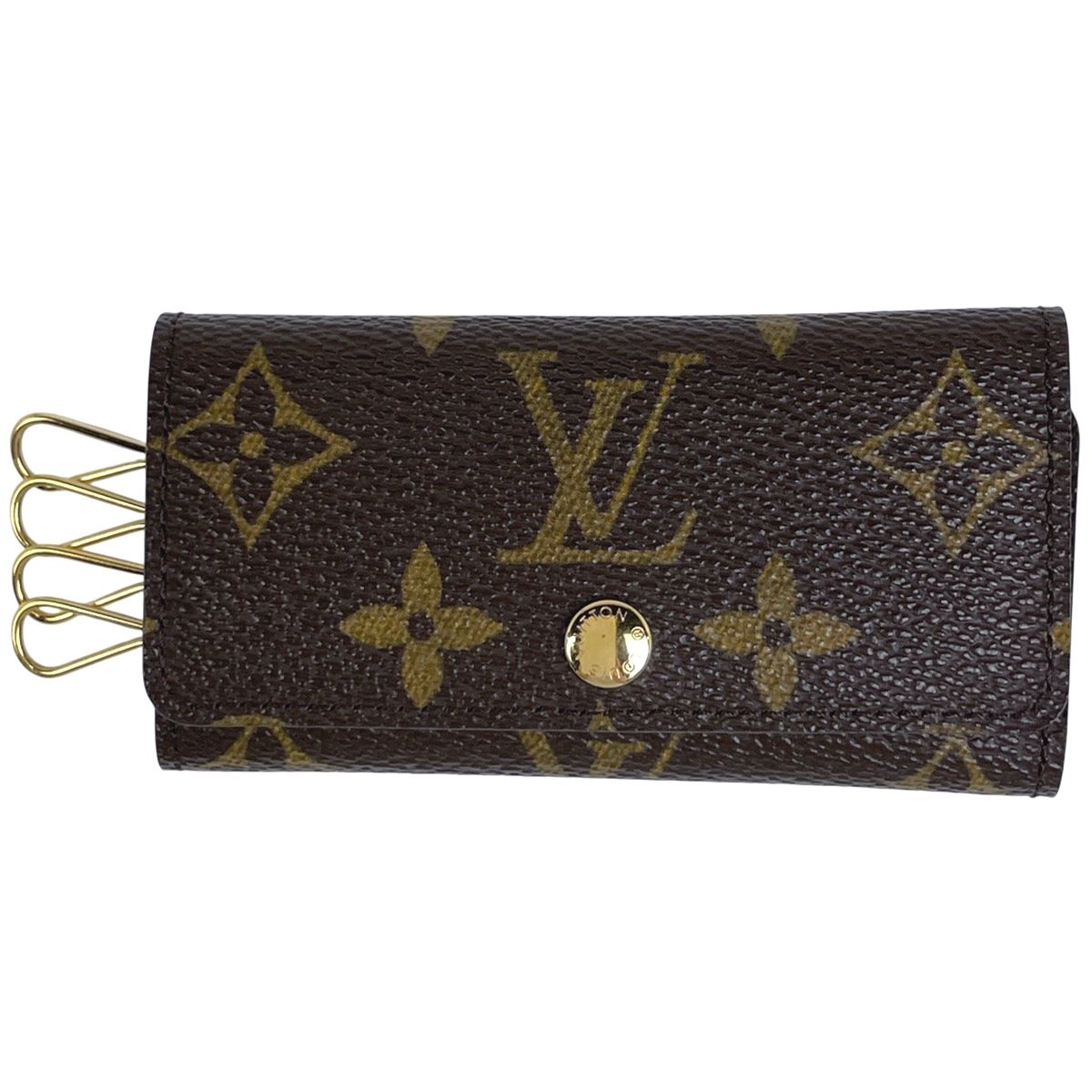 ルイ ヴィトン Louis Vuitton ミュルティクレ 4 鍵入れ キーフック キーホルダー キーケース モノグラム ブラウン M69517 レディース