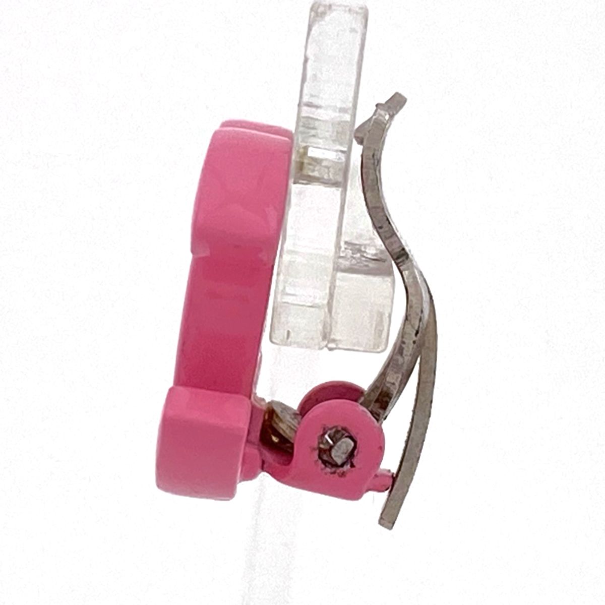 シャネル CHANEL ココマーク イヤリング シルバーメッキ ピンク シルバー レディース