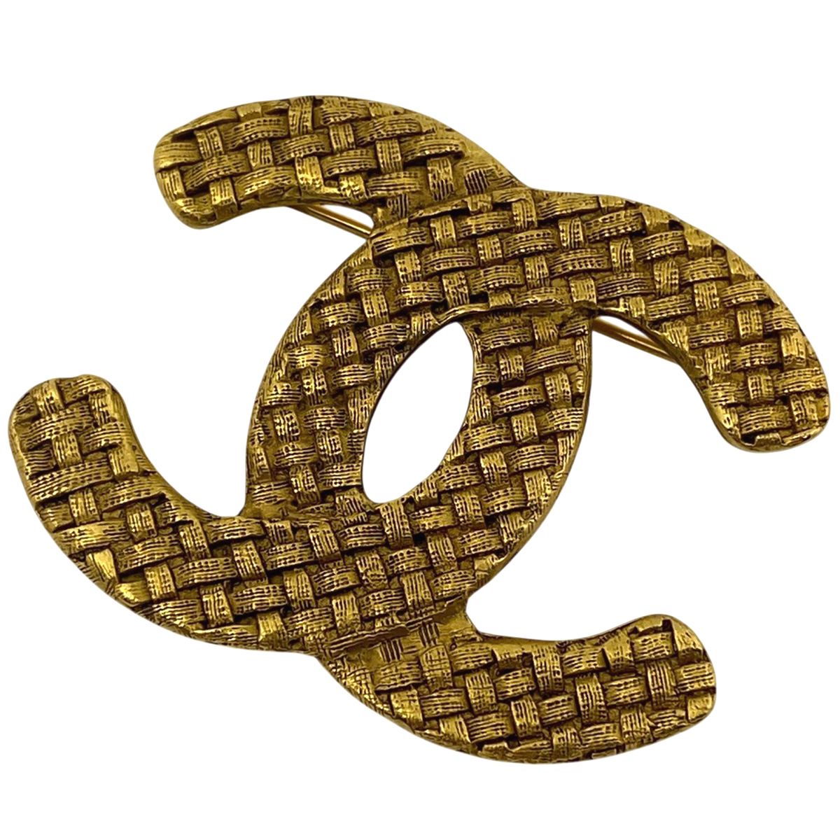 シャネル CHANEL ココマーク ブローチ GP ゴールド レディース