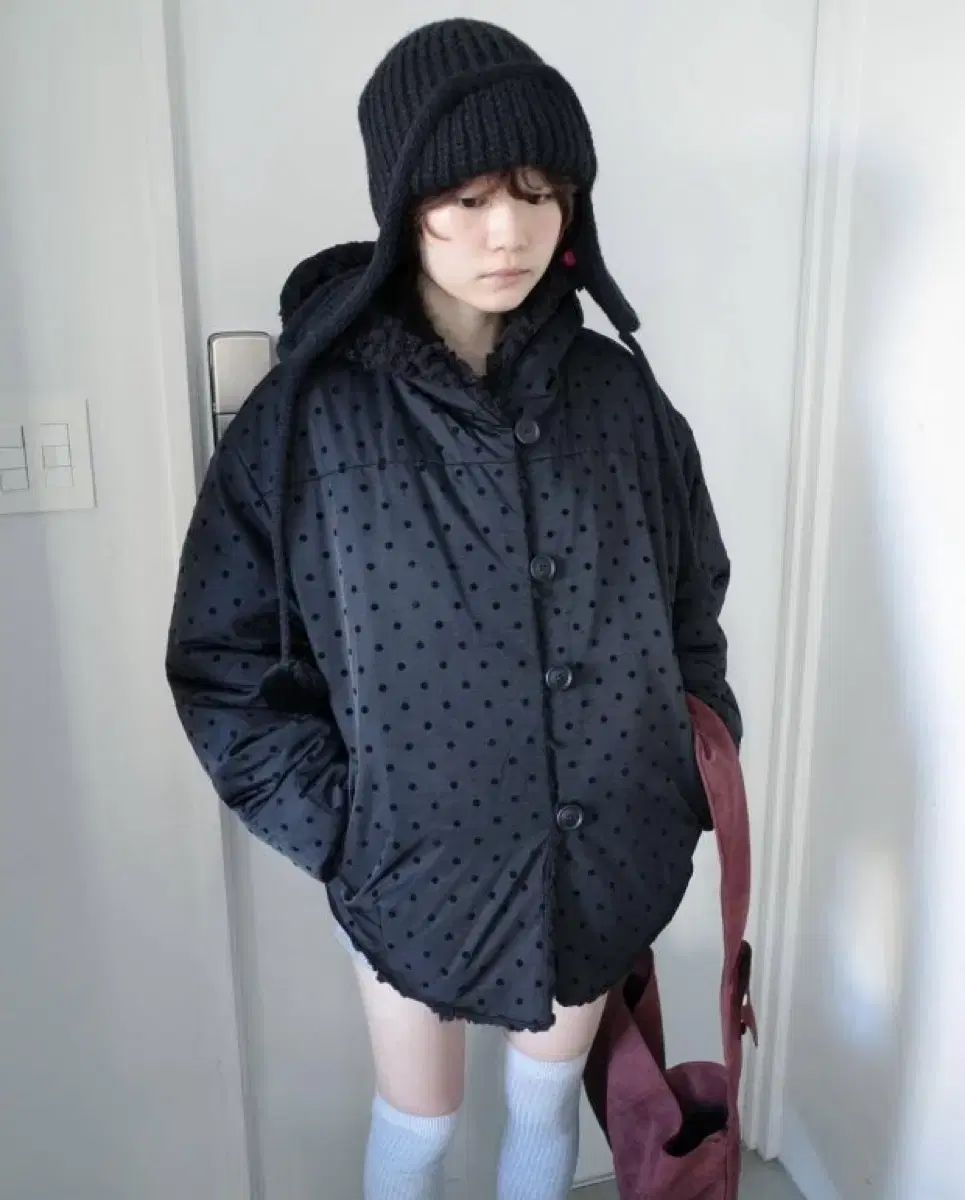 インアンドヤンインハモニー リバーシブル ジャケット ドット