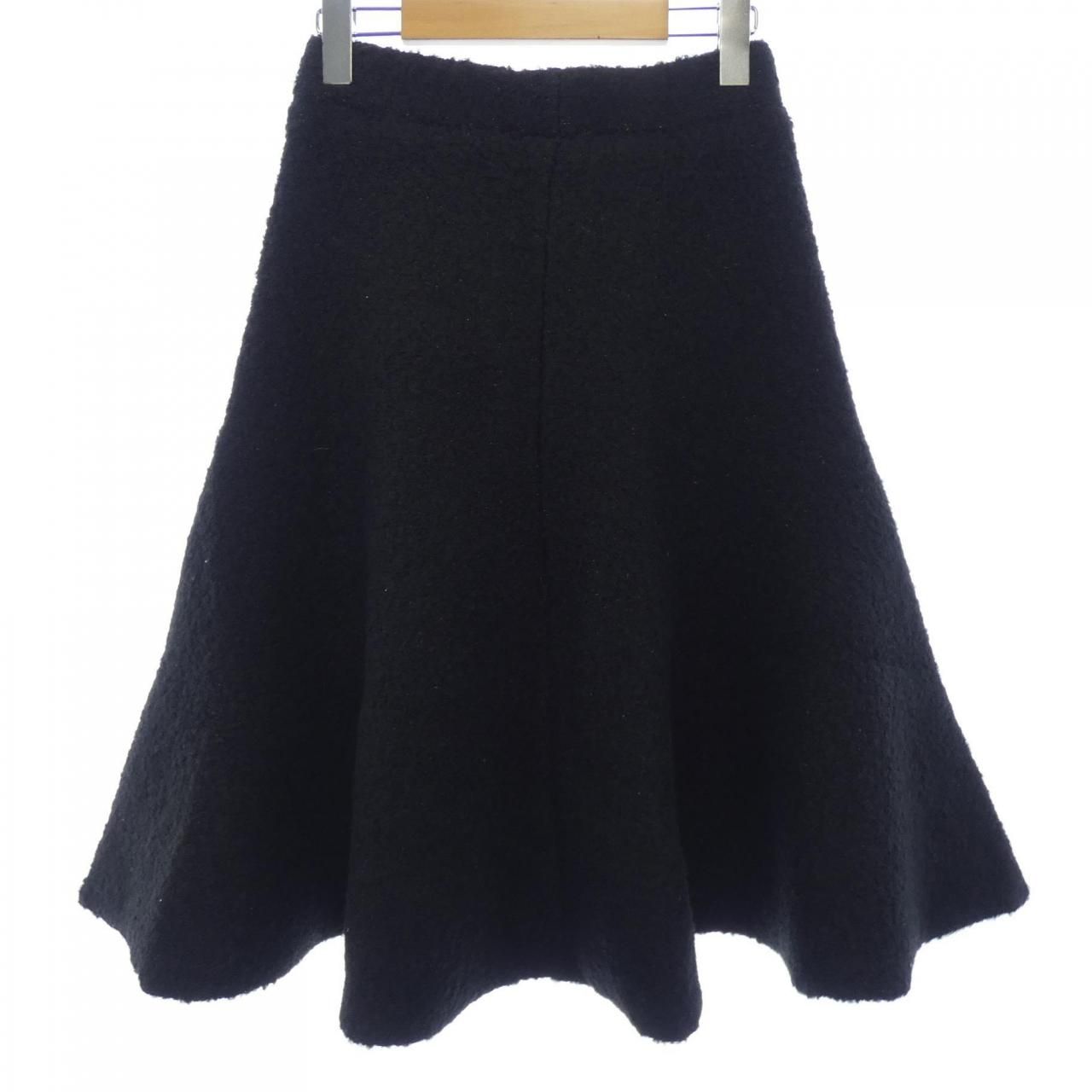 machatt ドレープマットサテンスカート ネイビー マチャット MACHATT