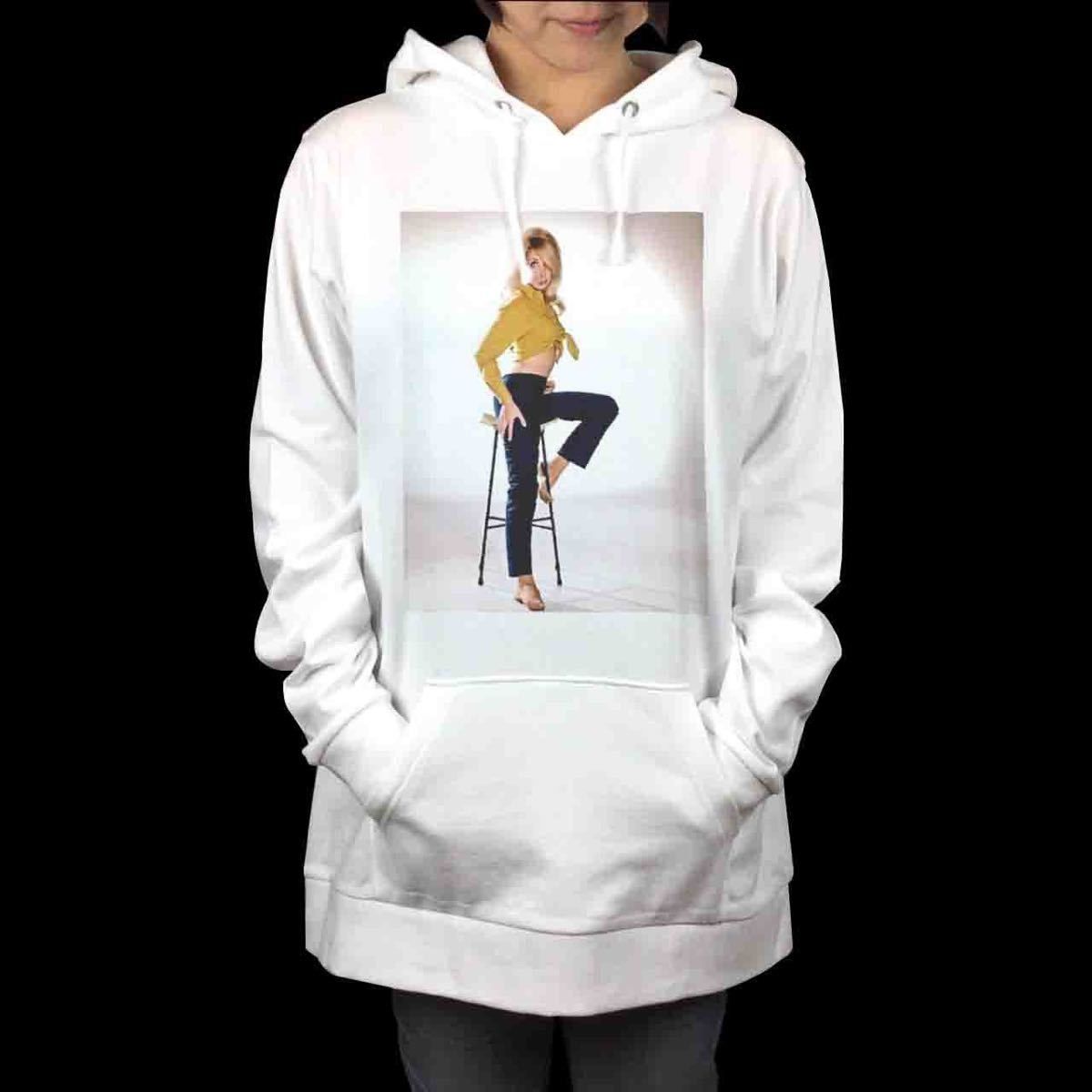 オリジナル パーカー シャロンテート ワンスアポンアタイムインハリウッド 映画モデル女優 パーカー S M L XL タイト ジャスト 大きい ビッグ  オーバーサイズ メンズ レディース ユニセックス ピンククリーム, image size:1200x1200