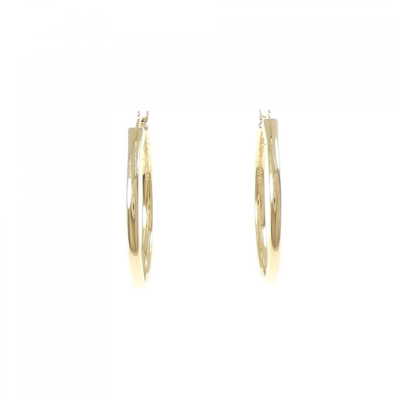 ヴァンドーム K18YG フープ ピアス