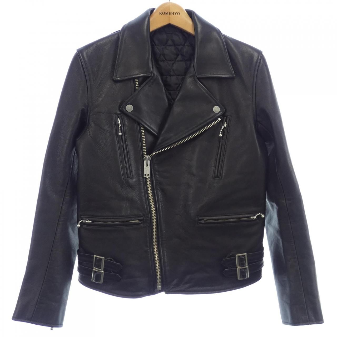 blackmeans ラムレザー　ライダース　ベスト　size4 高品質ラムレザー ライダースジャケット メンズ レザー