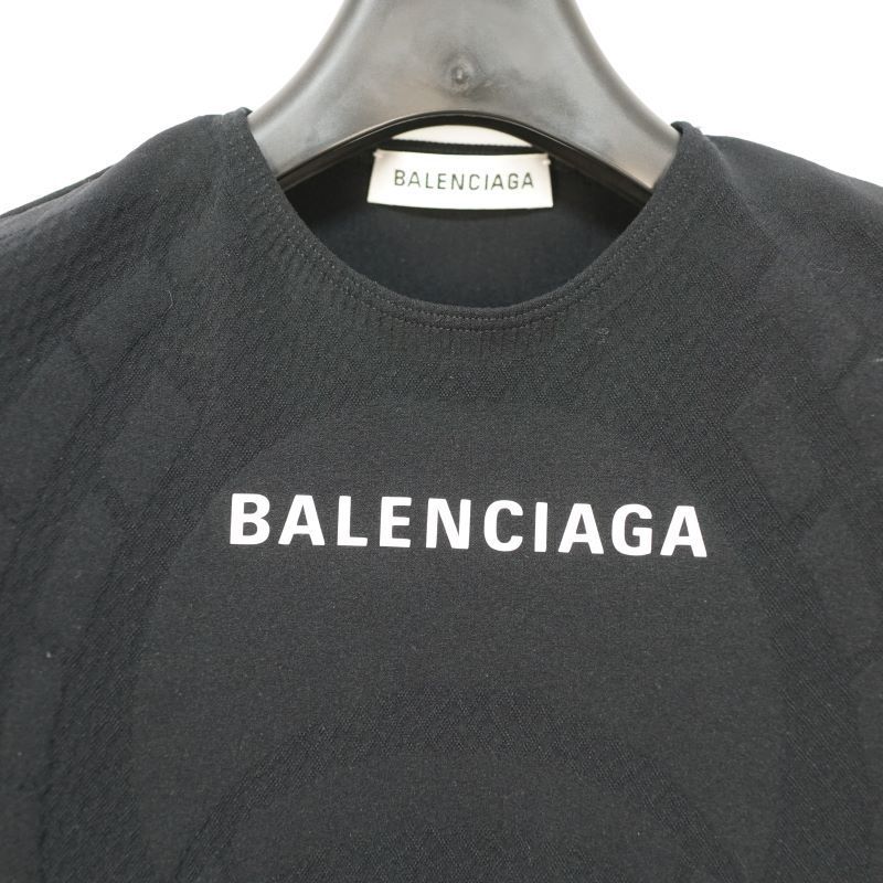 バレンシアガ Athletic T-Shirt アスリーティック Tシャツ ５分袖 ブラック 530049 TAV 67