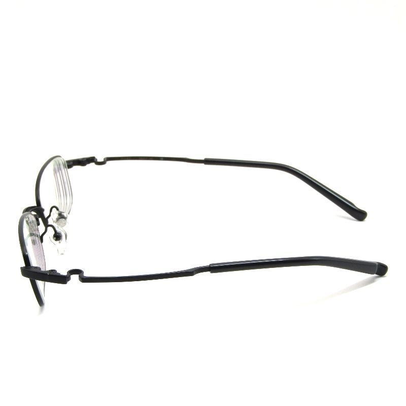 999.9 フォーナインズ メガネフレーム S-140 T 度入り 17 L 2017.12 スクエア ダブルブリッジ 10 ブラックマット