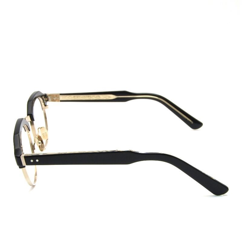 YELLOWS PLUS イエローズプラス メガネフレーム RUSSEL ラッセル ブロウ クラウンパント 1 G black