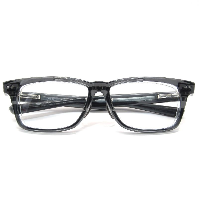 999.9 フォーナインズ メガネフレーム NPI-01 ウェリントン ダブルフロント 88 クリスタルスモーク 61003984