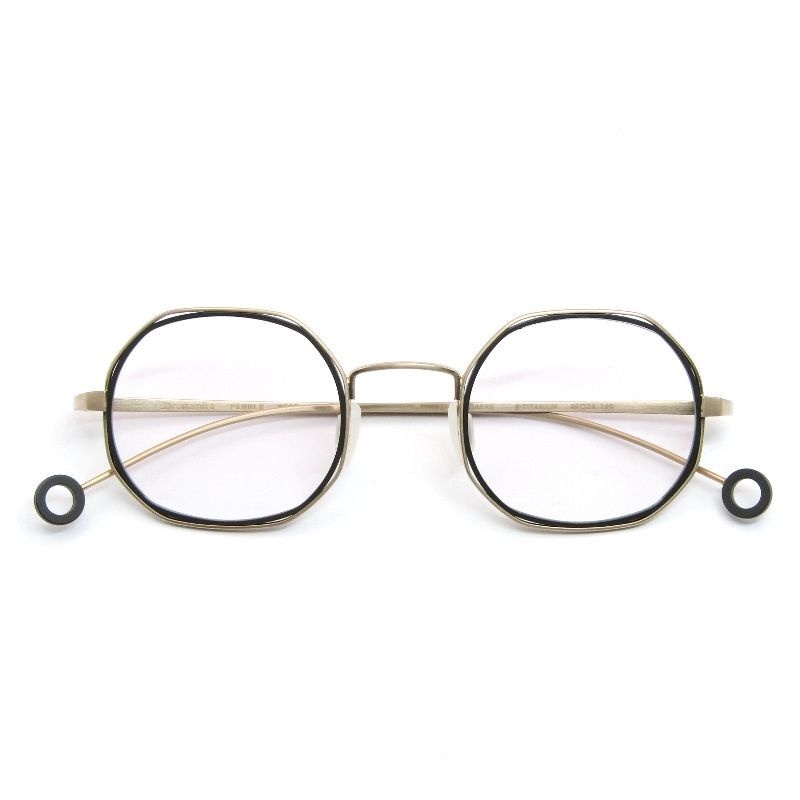 ♥ Arumamika アルマミカ メガネフレーム PEBBLE 日本製 ペブル BGOD ブラッシュゴールド|ダークオリーブ 61003992