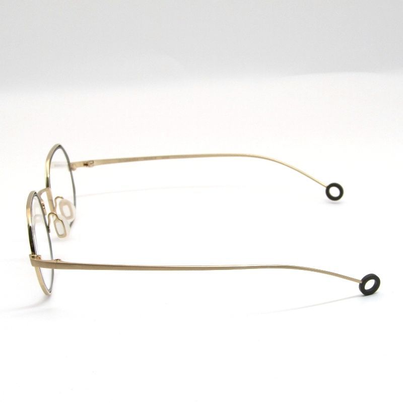 Arumamika アルマミカ メガネフレーム PEBBLE ペブル BGOD ブラッシュゴールド ダークオリーブ