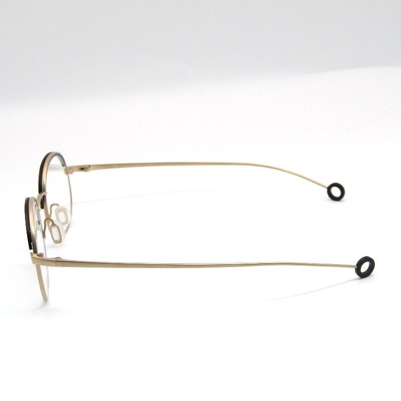 Arumamika アルマミカ メガネフレーム AM-25A ブロウ オーバル MGBK マットゴールド マットブラック 61003995 OLIVIERBERNSTEIN_COM