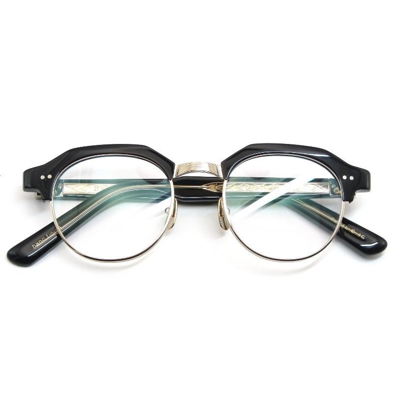 YELLOWS PLUS イエローズプラス メガネフレーム RUSSEL ラッセル ブロウ クラウンパント 1G black g 61003998