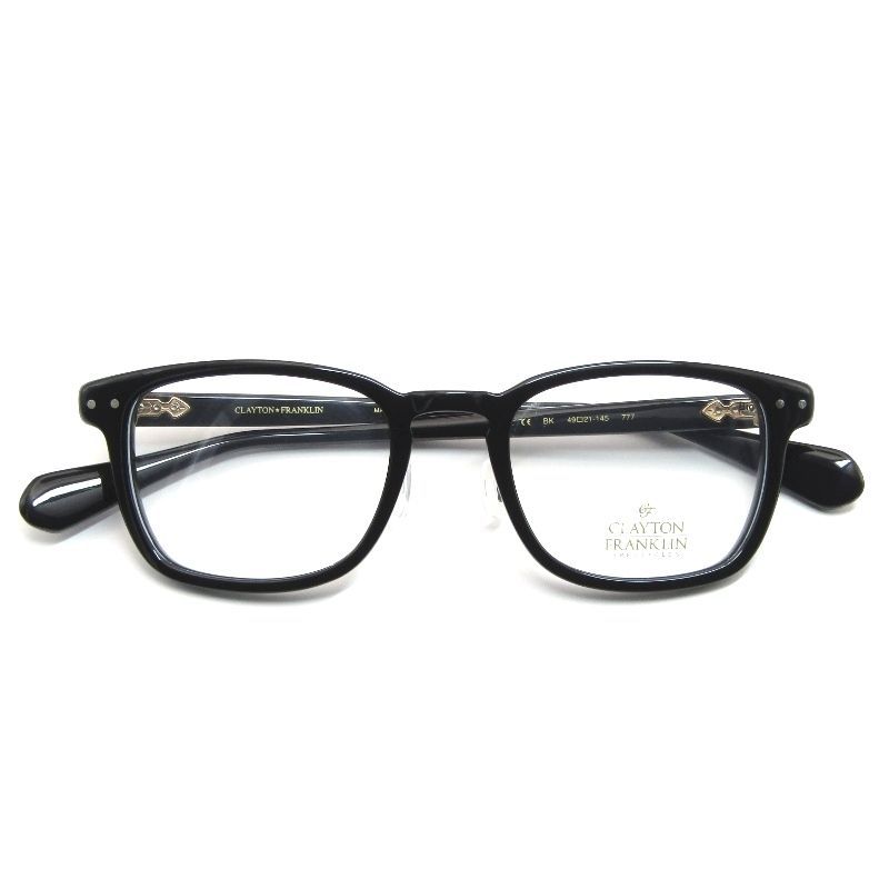 ♥ CLAYTON FRANKLIN クレイトンフランクリン メガネフレーム CF-777 日本製 スクエア|ウェリントン BK 61004004