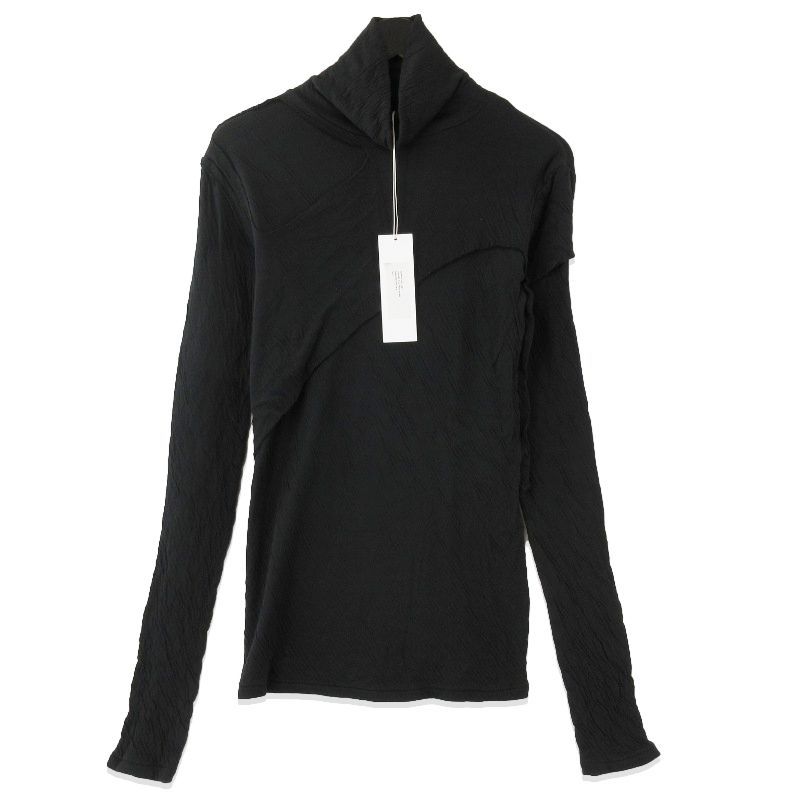 Fujimoto フジモト 長袖Tシャツ FJ25S-11-002 ハイネック コットン ウィメンズ ブラック 黒 F 71013983