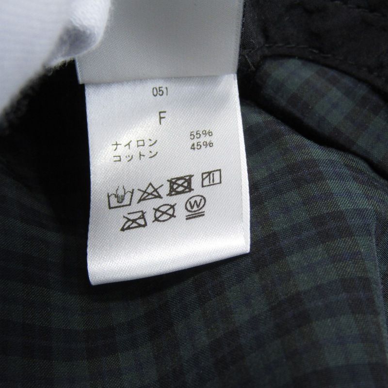 激安販売、最安価に挑戦。 OVY オヴィ バケットハット Cotton Nylon Water Repellent Bucket Hat チェック 051 コットンナイロン 日本製 グリーン 54000018