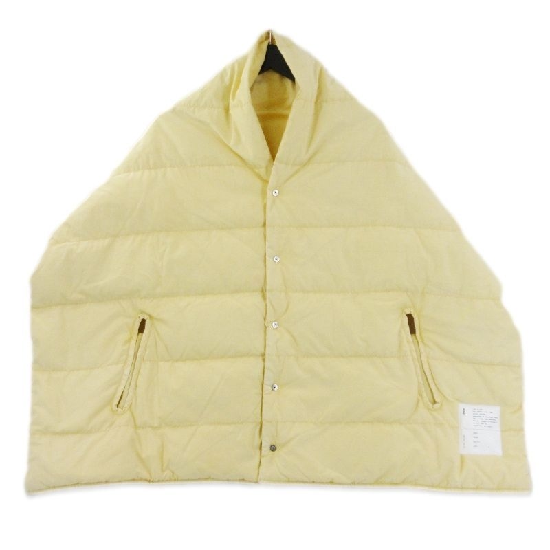 INNAT インアット HAND-DYED DOWN STOLE VEST INNAT06-A01 ダウンベスト ストールベスト イエロー 70017181