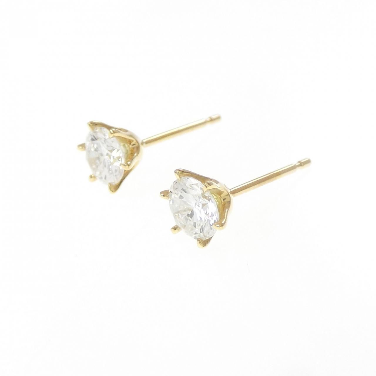 K18YG ダイヤモンド ピアス 0.329CT 0.322CT G SI1 VG USTAUSTRALIA_COM_AU