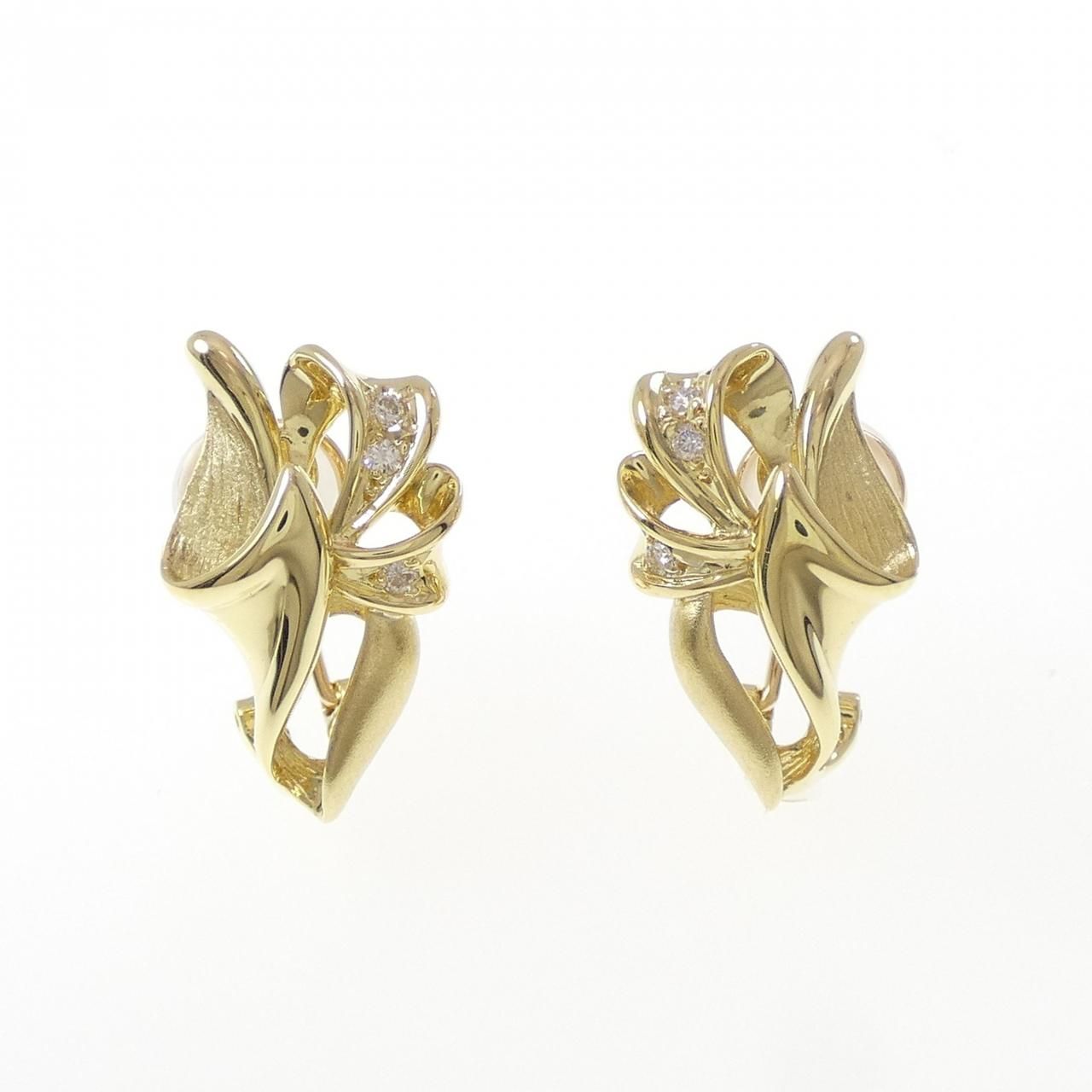 K18YG ダイヤモンド ピアス|イヤリング 0.10CT