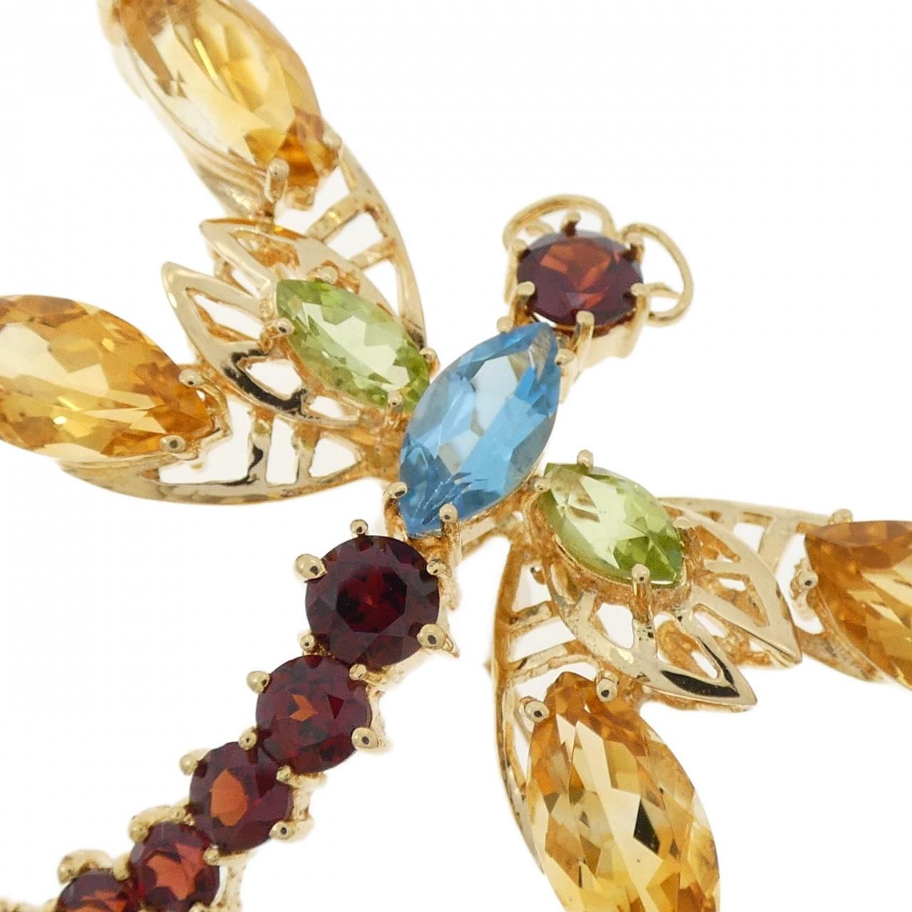 ポンテヴェキオ トンボ ストーン ブローチ