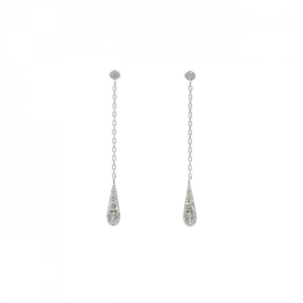 ポンテヴェキオ ダイヤモンド ピアス 0.18CT