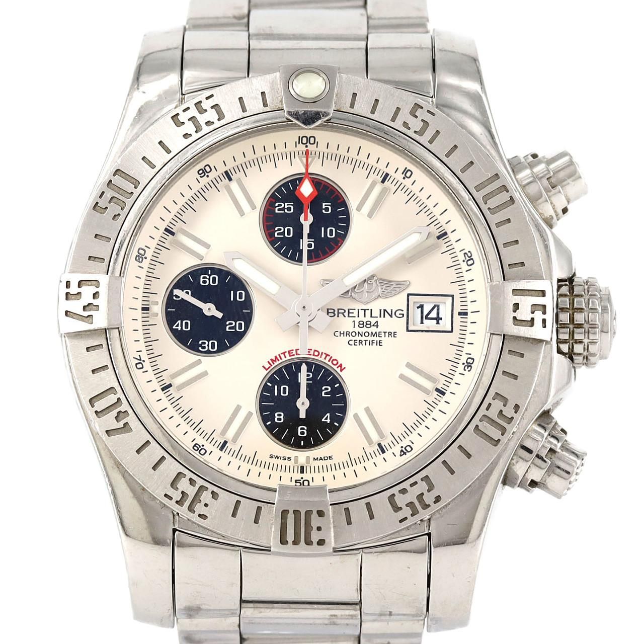 ブライトリング アベンジャーⅡシルバーグレイ JAPAN LIMITED A13381 A339GJAPSS SS 自動巻