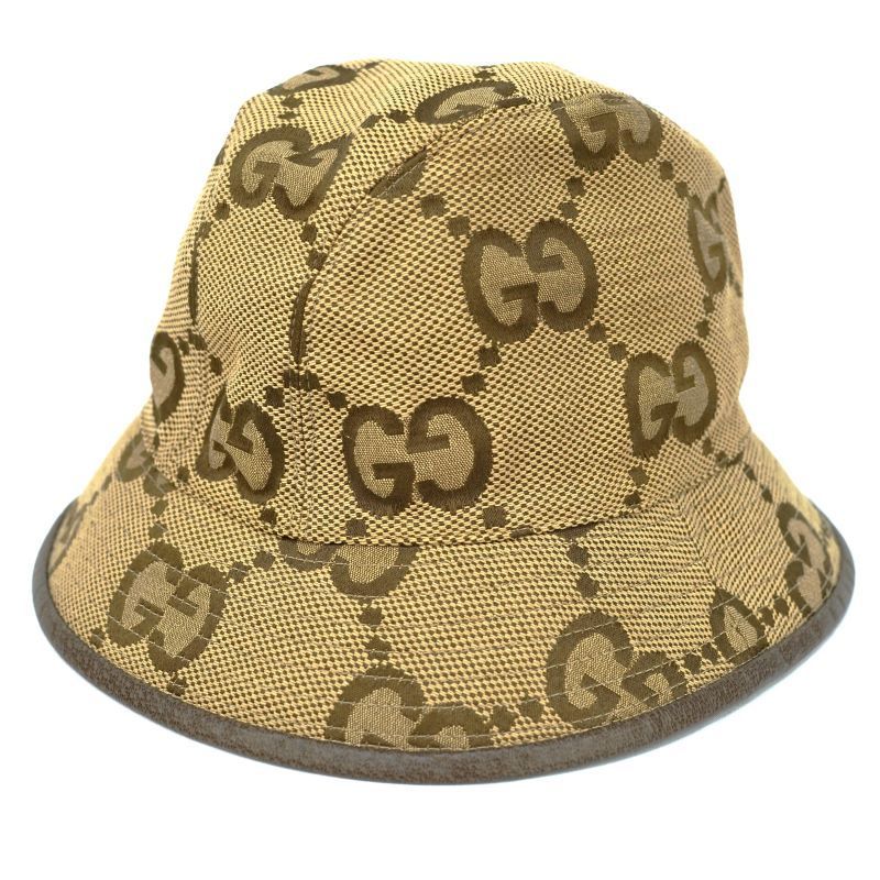 GUCCI GGパターン バケットハット ベージュ Lサイズ 【公式通販】