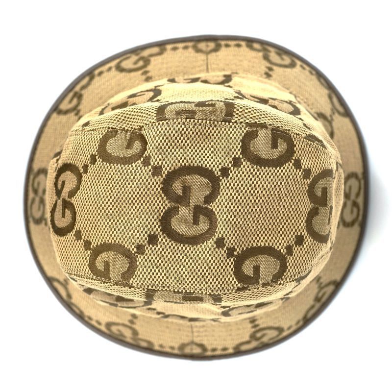 GUCCI GGパターン バケットハット ベージュ Lサイズ 【公式通販】