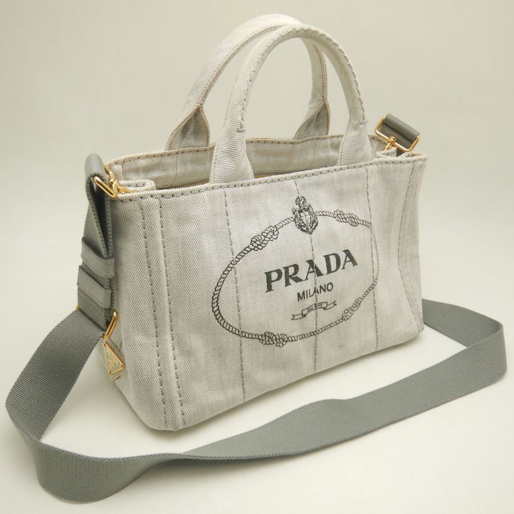 PRADA デニムハンドバッグ　カナパ PRADA プラダ カナパ デニム ハンドバッグの買取実績 | 買取専門店さすがや
