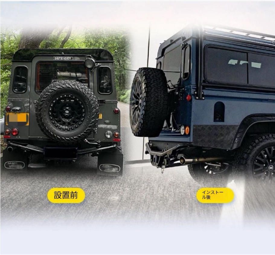 バックストレートはランドローバーのベテランガードマン90ランドローバー