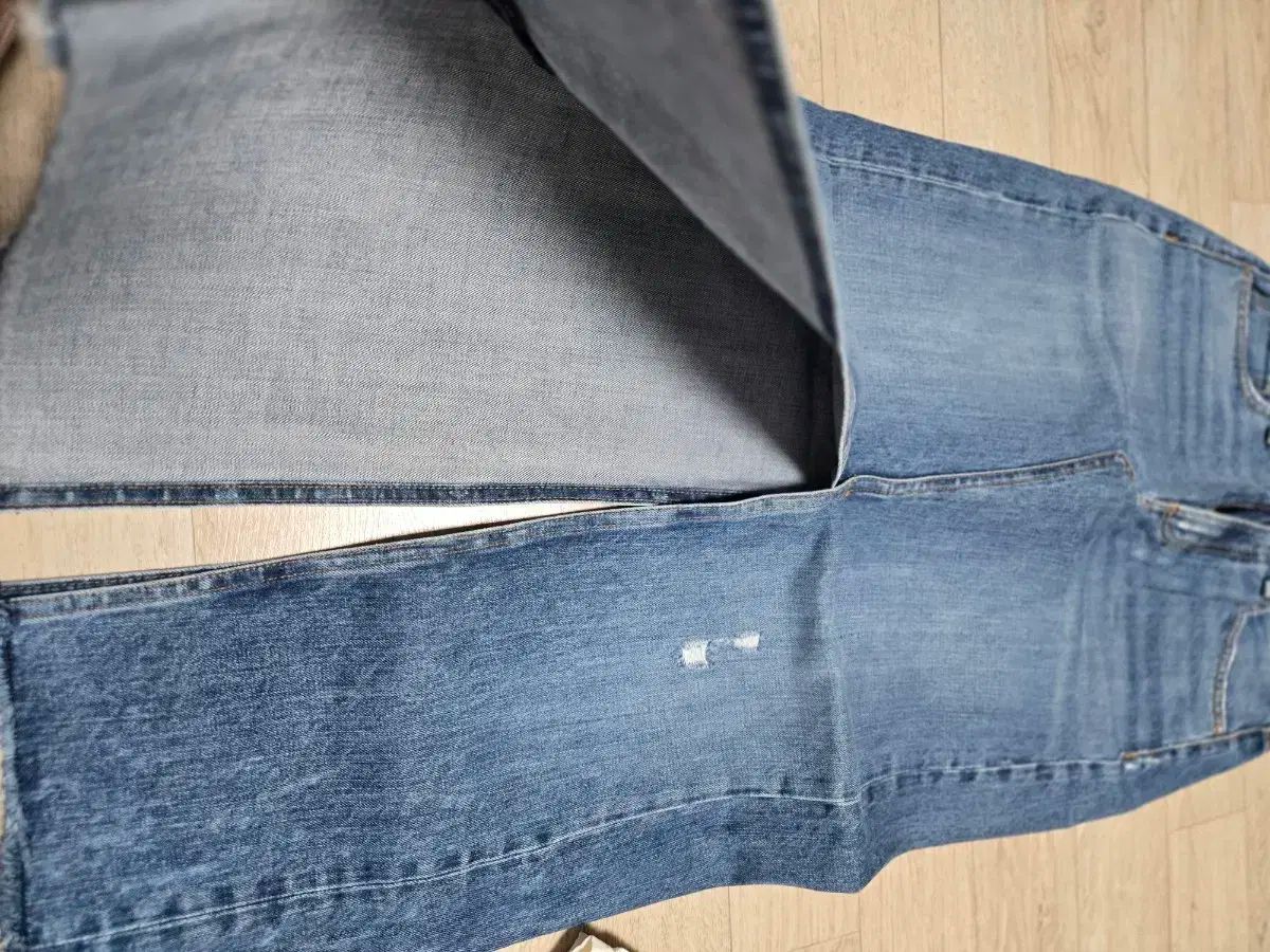 ロックアンドボーン デニム スリット ロング丈スカート