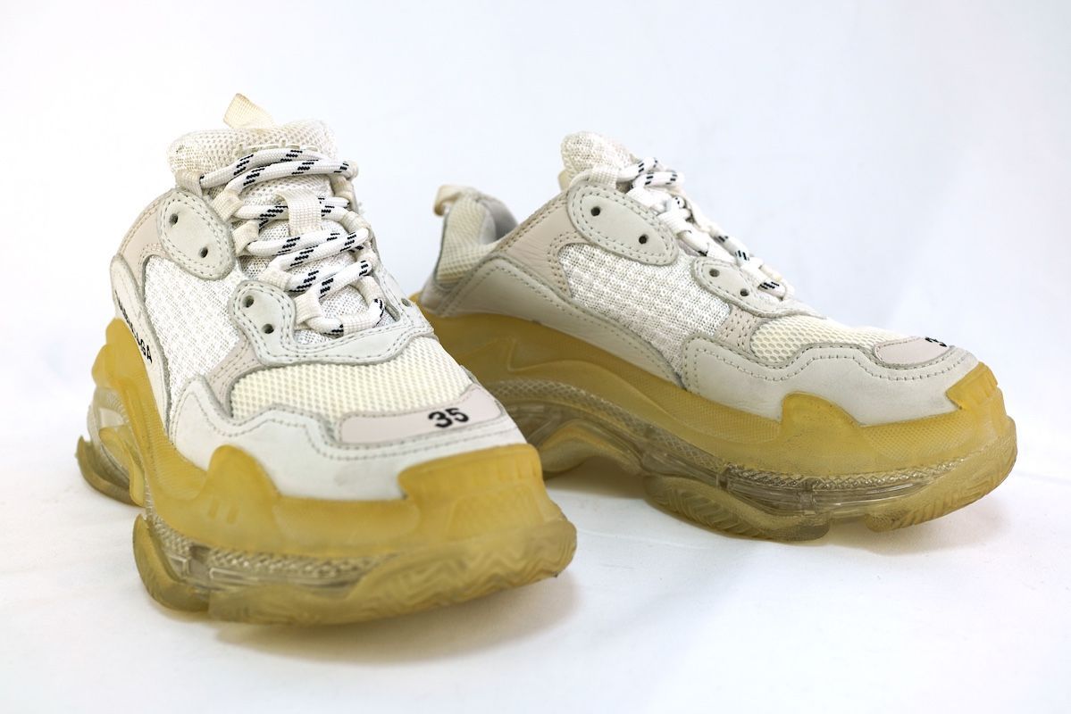 BALENCIAGA バレンシアガ Triple S トリプルS クリアソール スニーカー ホワイト 35サイズ 約22cm 544351