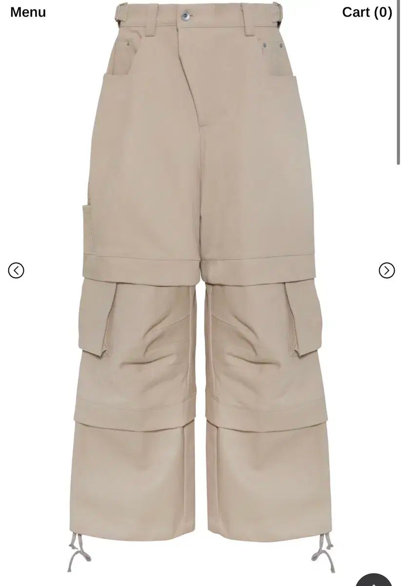 3 カミエン タイ タン バギー パンツ ベージュ