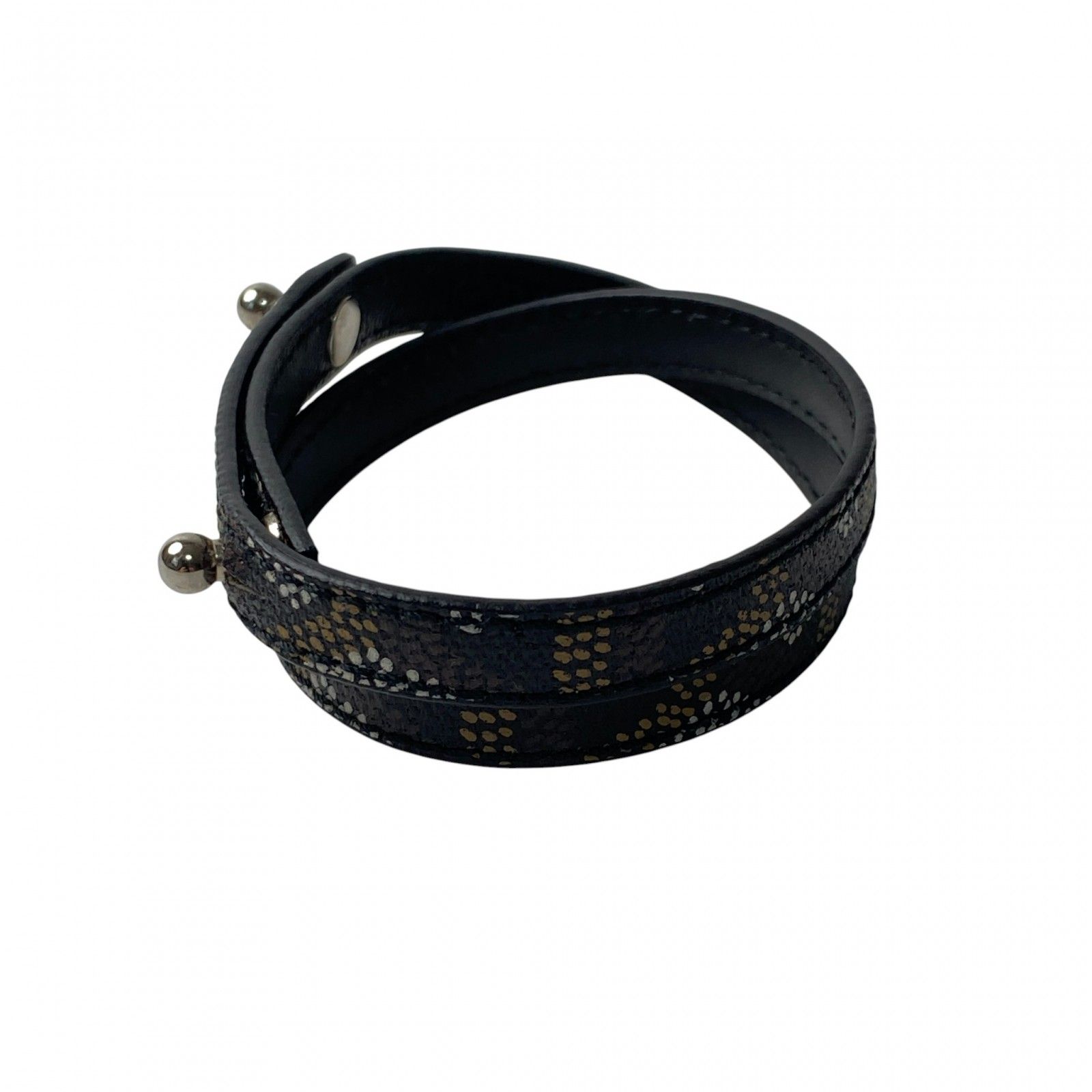 ゴヤール GOYARD レディース ヘリンボーン レザーブレスレット 高島屋