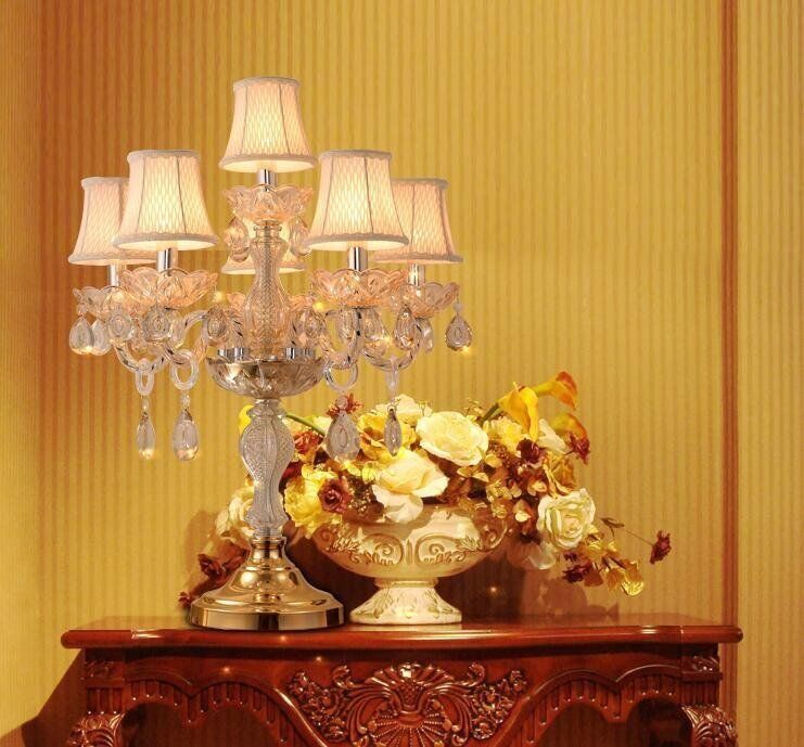 ヨーロピアンスタイルテーブルランプ 寝室ベッドサイドランプ 家具