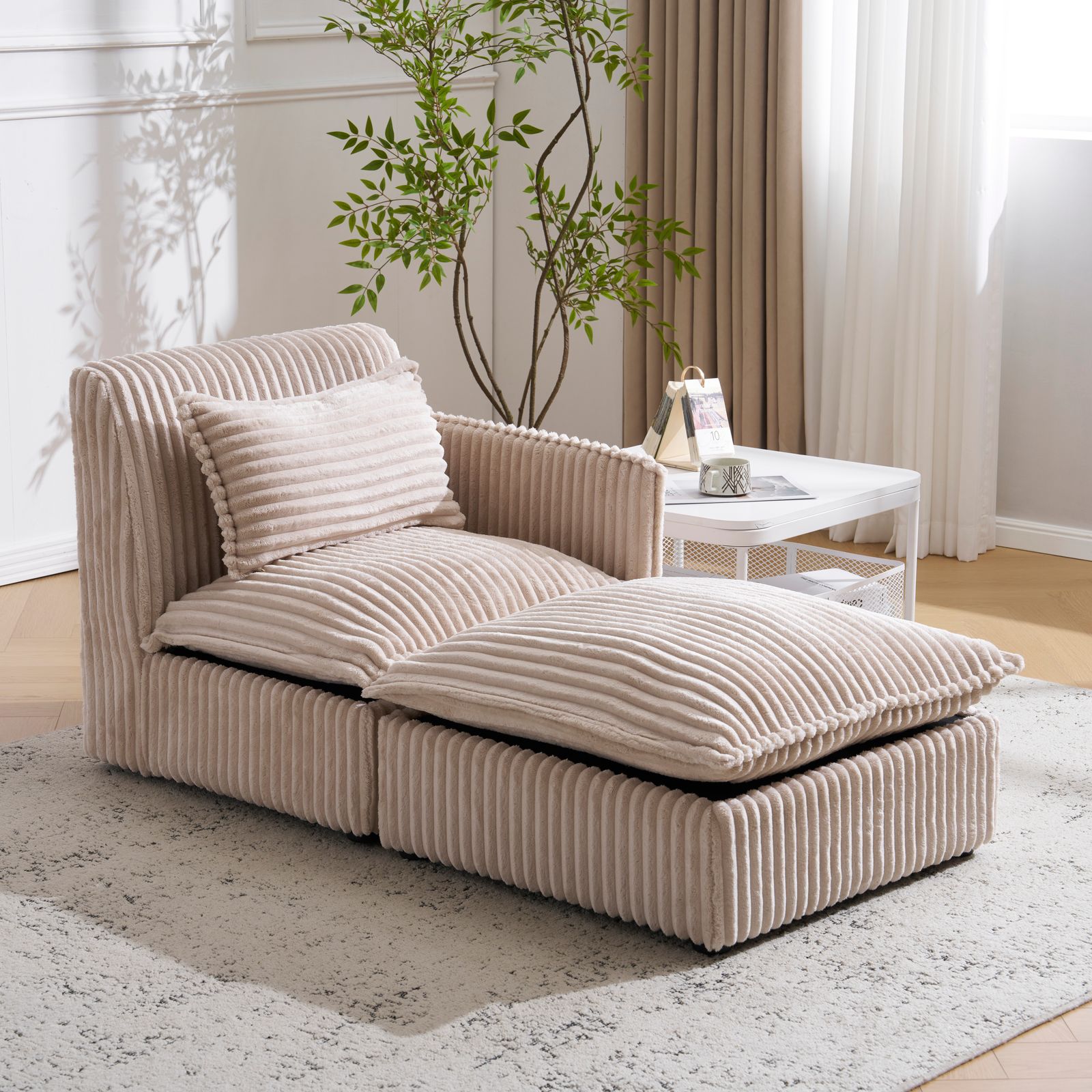 二人掛けソファ 収納付き