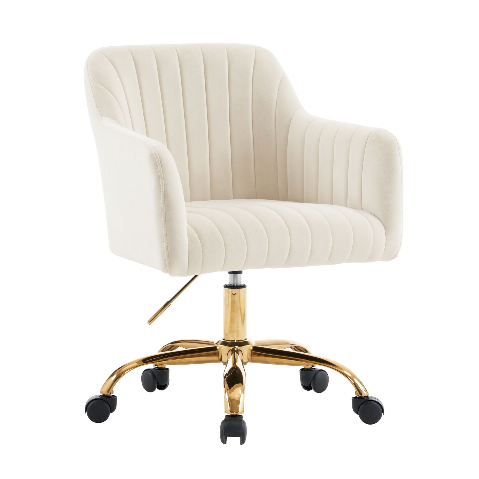 ベージュ オフィスチェア デスクチェア 回転チェア 肘掛け付き ダイニングチェア パソコンチェア ワークチェア ソファチェア リビングチェア 柔らかい レトロ かわいい モダン GC