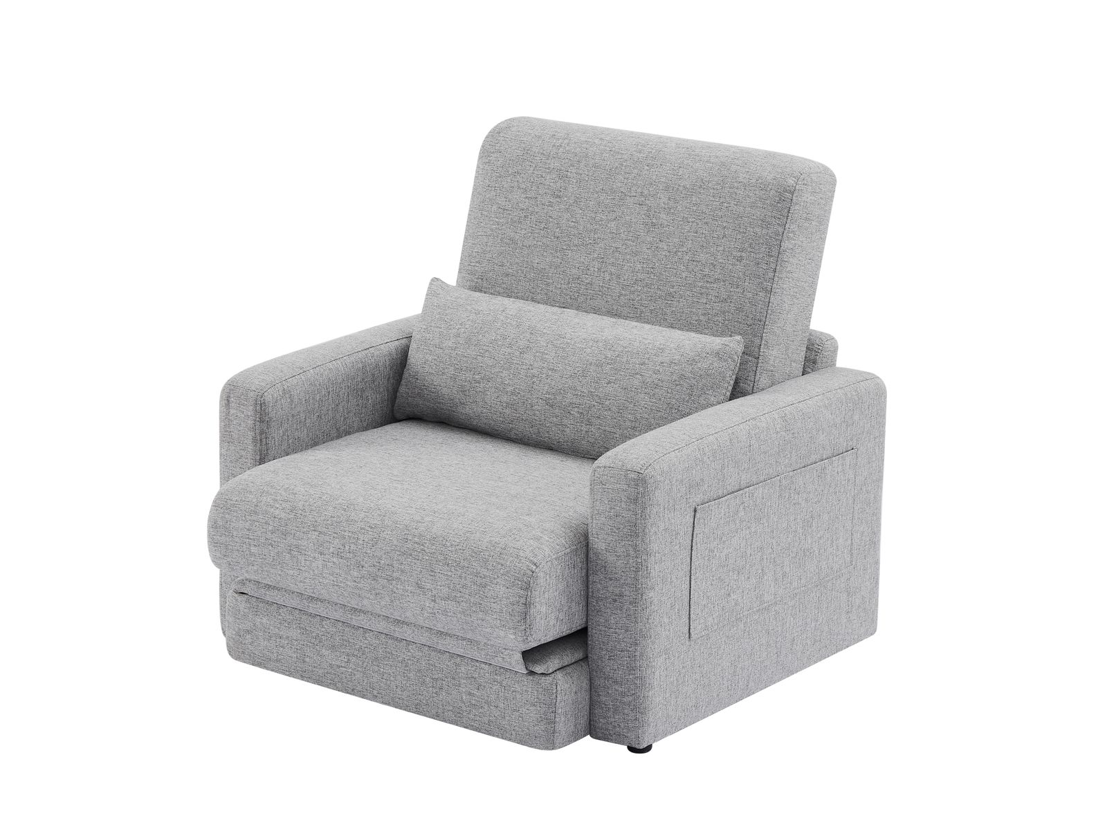 ソファーベッド 折りたたみベッド ローソファー シングルソファーベッド 座面開閉式 ソファーけ コンパクトソファーベッド フロアソファ 肘掛け収納ポケット付き GC NEXPOTALLINN_EU