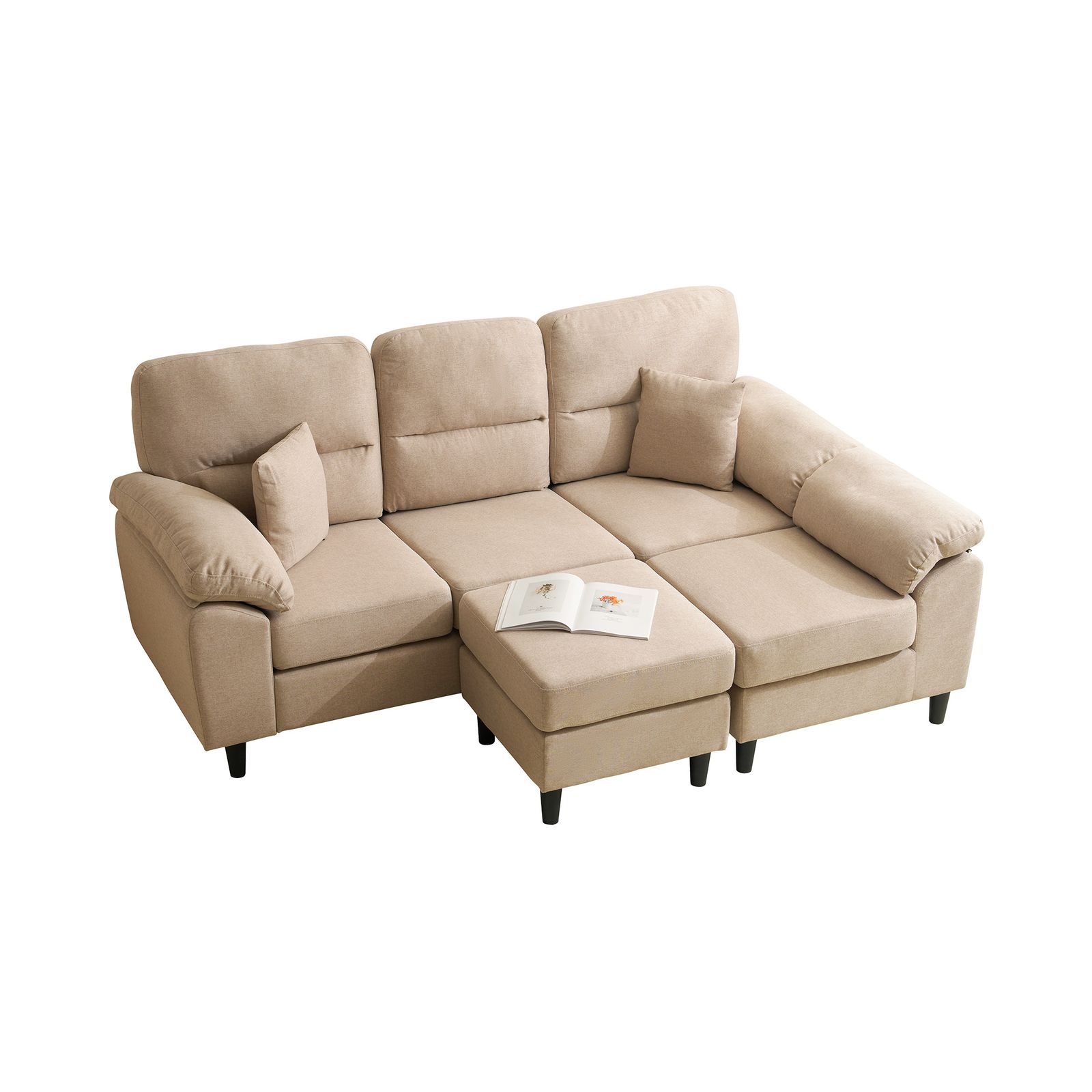 ソファ ソファーセット 5人掛け 2-5人掛け L字 クッション付き 肘付き コーナー ローソファー ローソファーセット GC