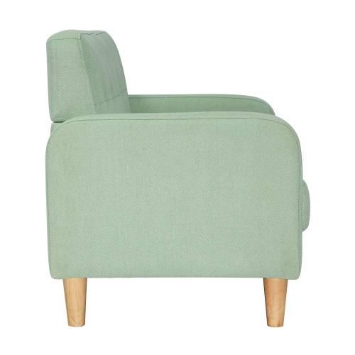ソファー 2人掛け 肘付き 天然木脚 幅約110cm 簡単組み立て 2WAY ファブリック おしゃれ 新生活 北欧スタイル ソファベッド グリーン GC NEXPOTALLINN_EU
